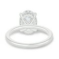 thumbnail image 3 of solitaire jewels 3CT Oval Moissanite Hidden Halo Engagement Ring For Women, 10K White Gold, 3 of 5