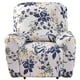 thumbnail image 5 of Dznils Funda para Sillón Reclinable Estampada Funda Elástica para Sofá Reclinable de Poliéster, Azul Floral, 5 of 11