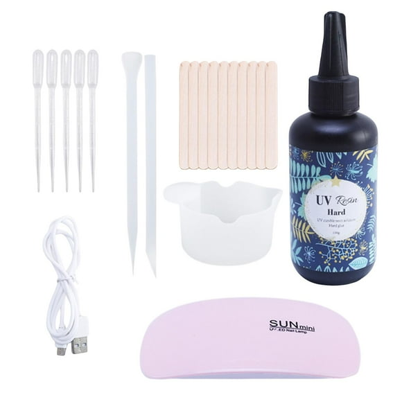 de herramientas de resina , taza de silicona, lámpara , pipetas de goteo, resina , para fabricación de pintura de fundición Sunnimix Resina epoxica