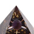 thumbnail image 4 of Yajisi Orgonite Pyramid Positive Energy Generator 2 inches / 5 cm Healing Crystal Chakra Meditation Zodiac Decor Figurine Knick-Knacks - Sagittarius, 4 of 4