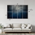 thumbnail image 2 of Rustic Farmhouse 8 Pack Art Acoustic Panels Sound Absorbing abstract grunge dark blue texture black white Decorative Soundproof Wall Panels Self Adhesive for Nursery Game Room Bedroom 48"x32", 2 of 7