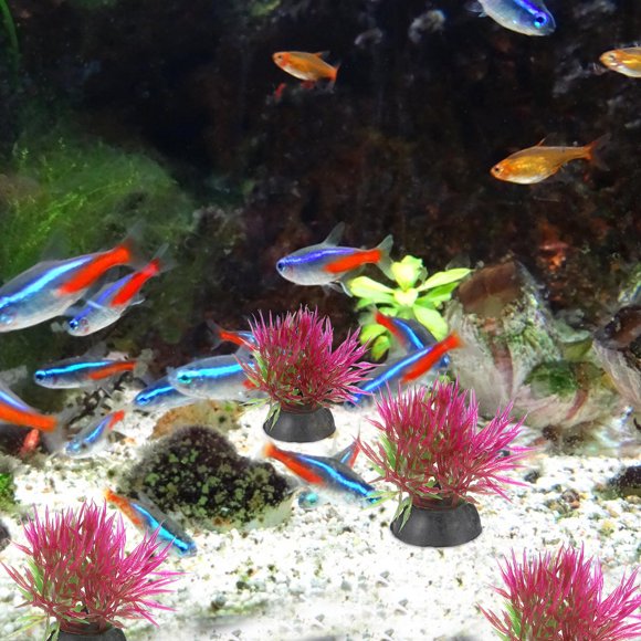 BALAHAPY 20Ud Ornamentación Con Artificiales Para De Peces