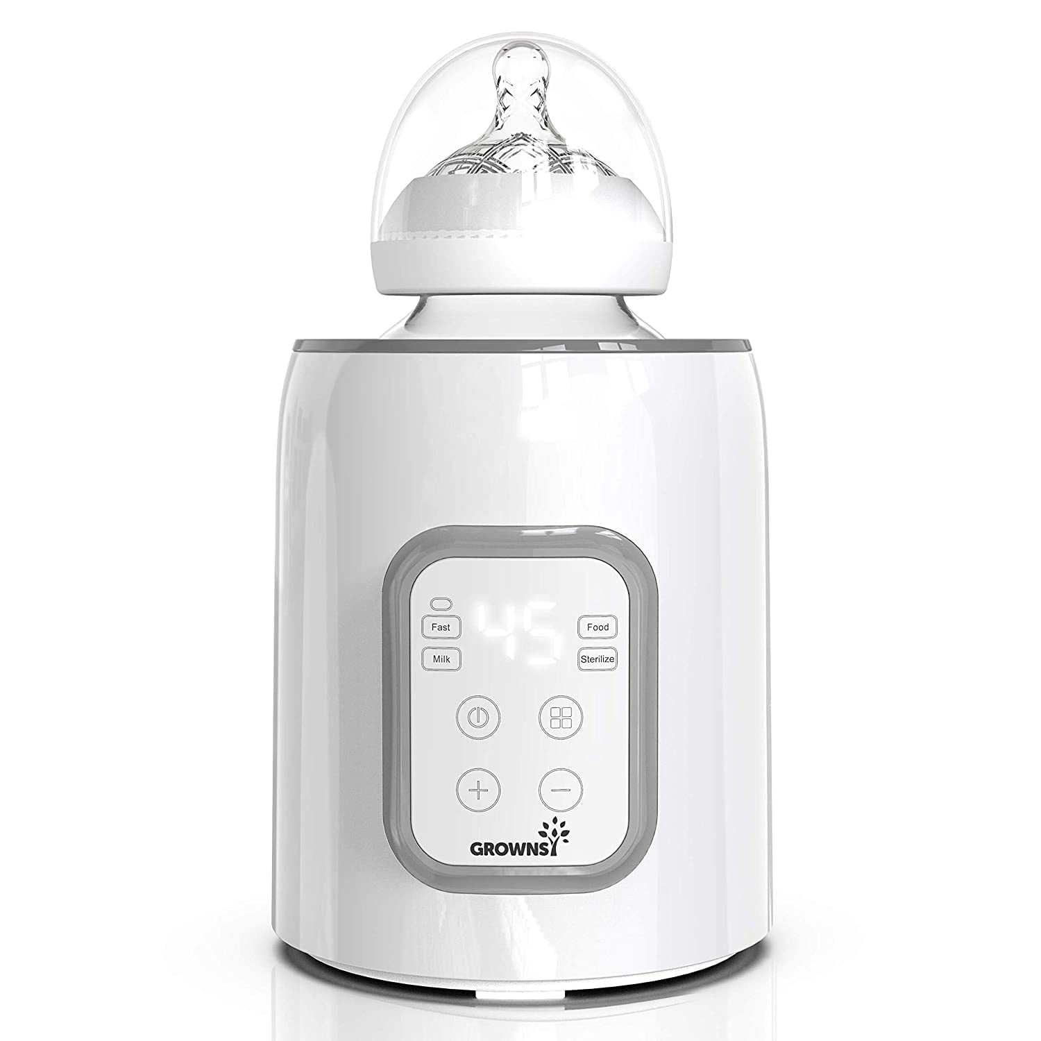 LCD Display Power-Off Protection Fast Baby Bottle Warmer Milk Warmer Accurate Temperature Control Keep Warm 24 Hours for Breastmilk or Formula with Timer 