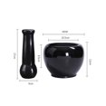 thumbnail image 2 of Handcrafted Lapis Lazuli Mortar and Pestle Set Black Marble Stone Mortar and Pestle Natural Stone Moratr and Pestle Set, Glossy Finishes, 2 of 7