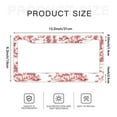 thumbnail image 6 of Chinoiserie Red and White License Plate Frames for Women Men Car Plate Holder Cover Metal Tag Aluminum Car Accessories Front Rear Plate Decor, 6 of 6