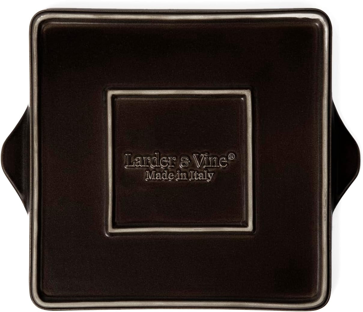 Larder & Vine Ceramic Grill Pan | Made in Italy, Nontoxic, Indoor & Outdoor, Oven-Safe