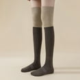 thumbnail image 4 of Over Knee Thigh Socks for Women Knee-High Warm Stocking Extra Long Winter Stockings Over Knee Leg Warmers High High Fuzzy Socks for Women, 4 of 6