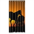thumbnail image 1 of Cortina de Ducha ABPHQTO Caballo y Sol Impermeable 90x180 cm, 1 of 2