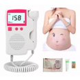 thumbnail image 3 of Monitor de frecuencia cardíaca fetal Doppler portátil para el hogar con batería de gel de 3,0 Mhz para mujeres embarazadas profesionales, 3 of 4