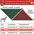 thumbnail image 2 of TELOLY Dog Christmas Bandana 2 Pack Classic Plaid Triangle Dog Scarf for Small Dogs and Large Cats Holiday Dog Christmas Costume for Festive Photo Prop Party Decor (Green&Red), 2 of 7
