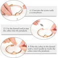 thumbnail image 5 of Cremation Bracelet for Ashes Memorial Jewelry Stainless Steel Heart Shape Urn Pendant Chain Ashes Holder Funeral Keepsake, 5 of 6