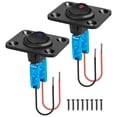 thumbnail image 1 of Panneau d'Interrupteur à Bascule, Interrupteur Rond ON/OFF 12V 20A SPST avec LEDs Bleues et Rouges pour Voiture, RV, marine, 1 of 5