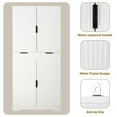 thumbnail image 6 of 72" Fluted Kitchen Pantry Cabinet with 3 Keyboard Drawers & 6 Door Shelves Adjustable, Freestanding Cupboard Storage Cabinet for for Bathroom Diningroom, Office, Entryway, Black, 6 of 27