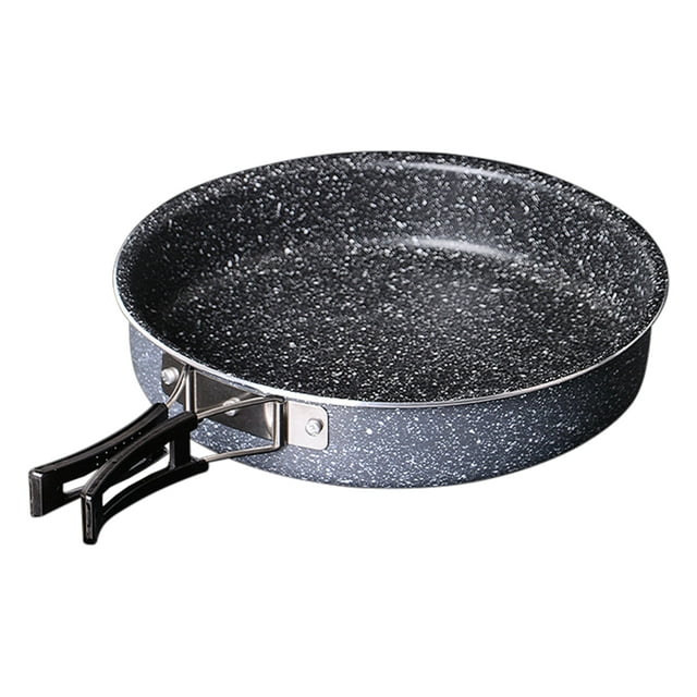 Yeacher Lightweight Collapsible Nonstick Omelet Pan Outdoor Folding Quick Heating Omelet Maker Fry Pan for Camping Hiking Excursion