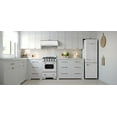 thumbnail image 2 of Unique Classic Retro 7 CU. FT. Electric Bottom Freezer Refrigerator with Wine Rack in Marshmallow White, 2 of 13