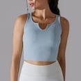 thumbnail image 2 of qolati Womens Crop Tank Tops Ribbed Sleeveless Basic Workout Tops Fitness Sports Running Yoga Shirts Tops No Padding, 2 of 7