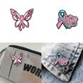thumbnail image 2 of Ribbon Corsage Breast Cancers Awareness Brooch Lapel Pin Suit Costume Badges Sweater Jewelry Accessories for Women Girl 3, 2 of 4