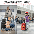 thumbnail image 4 of Kiddietotes Sesame Street 4-in-1 Detachable Scooter Luggage for Kids – Elmo – Ride-On Suitcase with Removable Luggage Body, Adjustable Handlebar, Durable Deck & Brake – Carry-On Travel Bag, 4 of 10