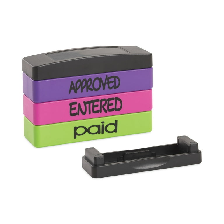 Interlocking Stack Stamp, APPROVED, ENTERED, PAID, 1.81 Interlocking Stack Stamp, APPROVED, ENTERED, PAID, 1.81