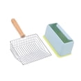 thumbnail image 2 of Cat Poop Shovel Multipurpose Stainless Steel Body Durable Rust Resistant Efficient Cat Litter Sifter, 2 of 9