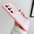 thumbnail image 5 of Compatible with Samsung Galaxy S23 Ultra 5g Glitter Clear Phone Case,Cute Curly Wave Frame Case Women Bling Shiny Case Soft Shockproof Bumper Cover (Pink, Samsung Galaxy S23 Ultra), 5 of 12