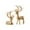 Gold, variant on ToyKingdee Reindeer Christmas Decoration, Statues, Resin Deer Decor, Elk Sculpture, Xmas Home Decorative Figurines for Tabletop