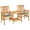 Grey, variant on vidaXL Patio Bistro Set Table and Chairs Conversation Set Solid Acacia Wood
