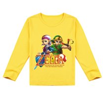Children's The Legend of Zelda Fashionable Long Sleeve T-shirt, Soft and Breathable for Spring