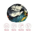 thumbnail image 5 of KLL Modern Hip-Hop Skull Pattern Shower Cap & Bath Cap for Women,Reversible Oversized Waterproof Shower Caps for all Hair Lengths,Elastic Reusable Bathing Hair Cap, 5 of 6