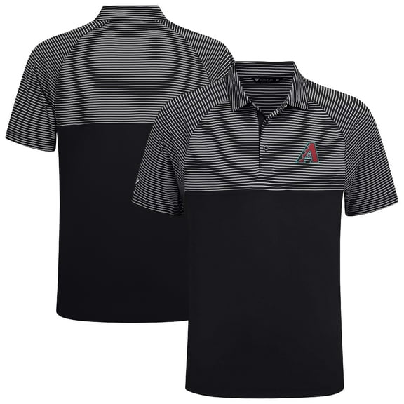 Men's Levelwear Black Arizona Diamondbacks Classic Stripes Insignia 2.0 Polo