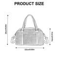 thumbnail image 3 of JZROCKER Fashionable Faux Sueded Handbag with Top Handle Spacious Velvets Crossbody Bag, 3 of 20