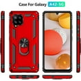 thumbnail image 5 of MYKOMI for Samsung Galaxy A42 5G Case with HD Screen Protectors, Military-Grade Metal Ring Holder Kickstand 15ft Drop Tested Shockproof Cover Case for Samsung Galaxy A42 5G, 5 of 7