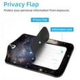 thumbnail image 3 of Square 2Pack PU Leather Sky Space Galaxy Cruise Luggage Tag with Privacy Cover and Stainless Steel Ring - Suitable for Travel Handbags Backpacks Luggage Tags, 3 of 6