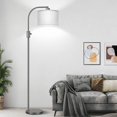 Upgraded Modern Arc Dimmable Tall Standing Floor Lamp with Shade, 1200 ...
