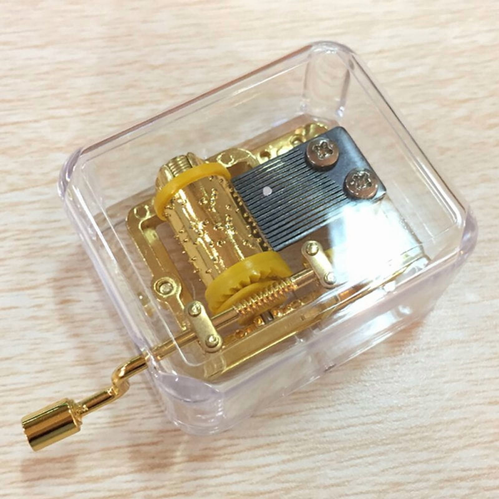 Portable Transparent Mechanical Mini Cute Music Box Musical Toy Kids Party Gift,You are my sunshine