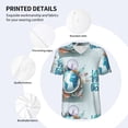 thumbnail image 4 of Daiia Let's go Travel Around the World Mens Baseball Jersey Button Down Shirts Short Sleeve Sports Uniforms-3X-Large, 4 of 9