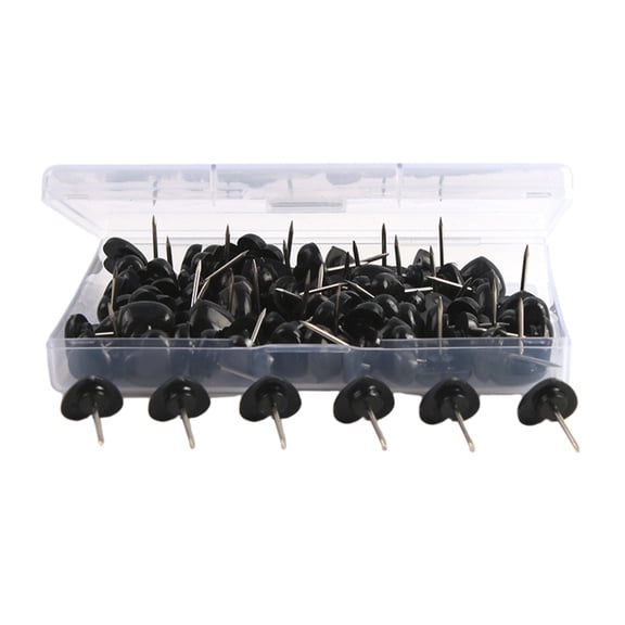 100Pcs Heart Pushpins with Box, Plastic Push Pins Colorful Map Pins for Office