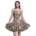 thumbnail image 1 of Bimba Robe Cocktail au-Dessus du Genou Smockée Florale pour Femmes Robe d'Été Fluide-TP, 1 of 5