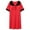 Red, variant on Xysaqa Nightgowns for Women Lace V Neck Nightshirt Short Sleeve Sleep Shirts for Women Oversized Comfy Sleepwear Soft House Dress M-3X (Built in Bras) Clearance Black