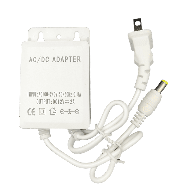 Eliminador 12V 2A Zinker PARA Cámaras DE Seguridad CCTV o Tiras Led Contra Agua V2