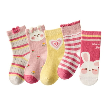 

Fsqjgq Mint Tube Socks Girls Socks Autumn and Winter Fresh Cartoon Cute Milk Rabbit Sweetheart Thickened Warm Comfortable Women Suck Cotton B L