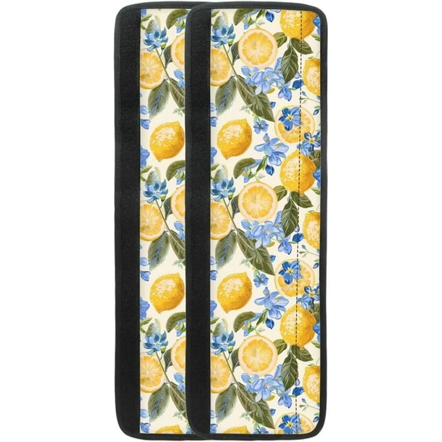 Suhoaziia Lemon Flowers Refrigerator Door Handle Covers for Refrigerator Set of 2 Kitchen Appliance Fridge Handle Covers Microwave Oven Dishwasher Door Handles Protector