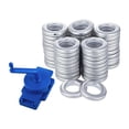 thumbnail image 1 of DOLITY Perforatrice de Rideau Rotative 1,9-2 Pouces Kit d'Outils pour Œillet Accessoire de Salon Argent, 1 of 9