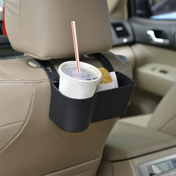 Car Headrest Seat Back Organizer with Cup Holder - Drink Pocket & Food Tray, Universal Fit. Keep Your Hands Free, Suitable for Everyone, Enhance Your In-Car Experience Effortlessly