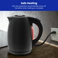 thumbnail image 6 of Chefman 1.7L Electric Kettle w/ Automatic Shutoff, LED Lights - Black Stainless Steel, New, 6 of 7