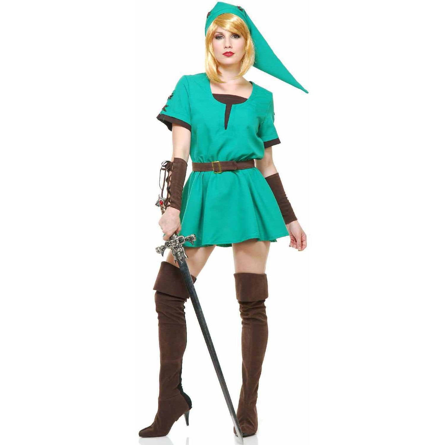 Elf Warrior Princess Dress Womens Adult Halloween Costume Walmart