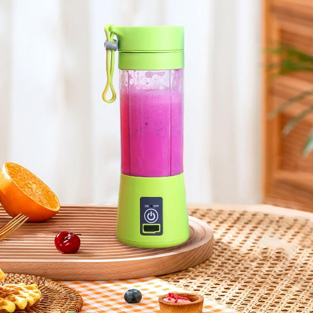 Portable Blender Electric Juicer Blender Cup for Outdoor Indoor Home Kitchen Green