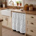 thumbnail image 3 of Grey Spring Floral Cabinet Curtains 35"W x 35"L, Elegant Watercolor Summer Botanical Sink Skirt for Bathroom Vanity Kitchen Self Adhesive, Dust-Proof Privacy Curtain for Shelves Closet Laundry Pantry, 3 of 9