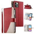 thumbnail image 3 of Funda cartera GANGXUN para iPhone 11 Pro , cuero PU con tarjetero, cremallera, correa de mano, soporte y protección 557°, 3 of 6