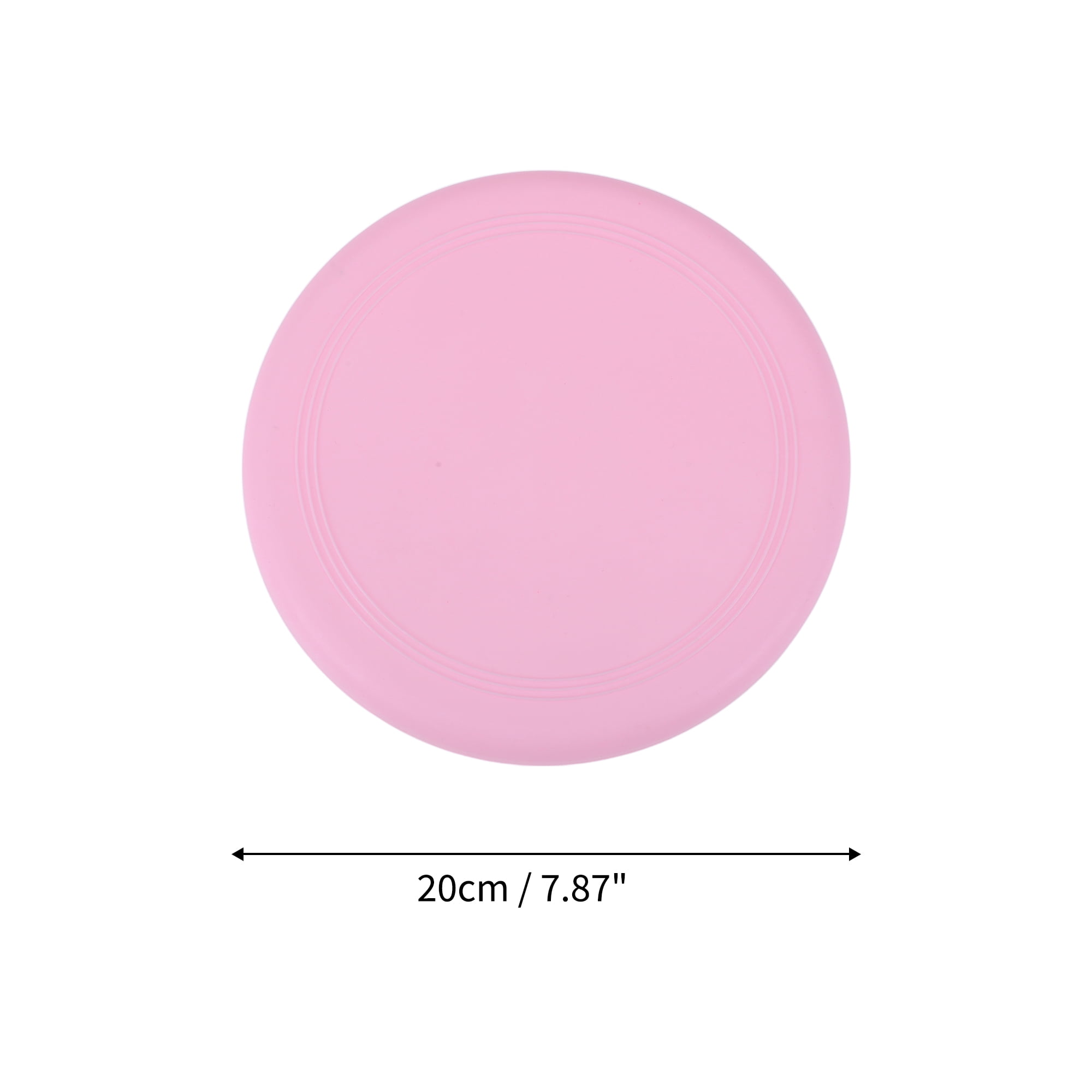 Unique Bargains Durable Bendable Flying Disc 7.87 Inch Diameter ["Pink"]